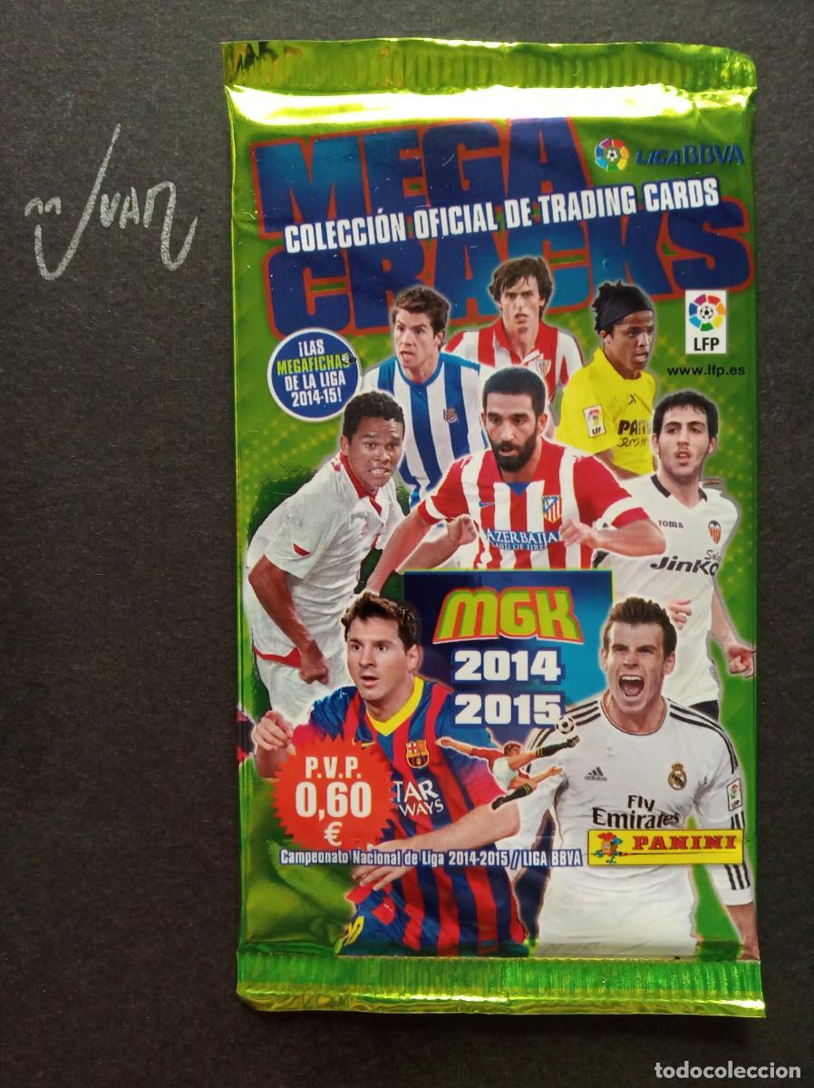 Cromos de F&uacute;tbol: SOBRE SIN ABRIR MEGACRACKS ⚽ PANINI &reg; 2014 15 MGK 14 15 MEGA CRACKS MESSI BARCELONA ? REAL MADRID