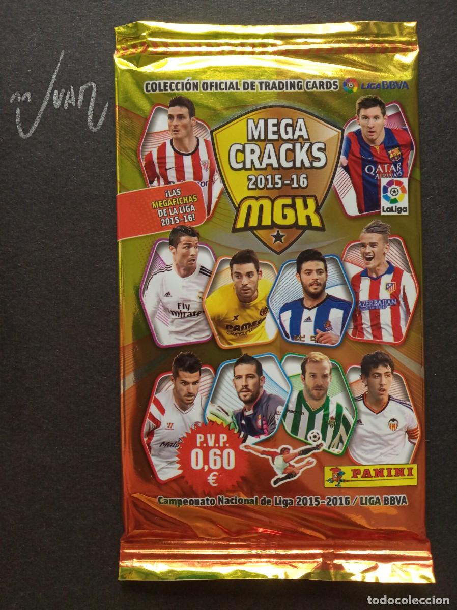 Cromos de F&uacute;tbol: SOBRE SIN ABRIR MEGACRACKS ⚽ PANINI &reg; 2015 2016 MGK 15 16 MEGA CRACKS MESSI BARCELONA ? REAL MADRID