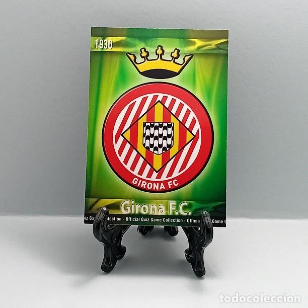 Cromos de F&uacute;tbol: 1027 ESCUDO GIRONA CF CROMO FICHA OFFICIAL QUIZ GAME COLLECTION MUNDICROMO 2009 2010 09 10 MC MATE