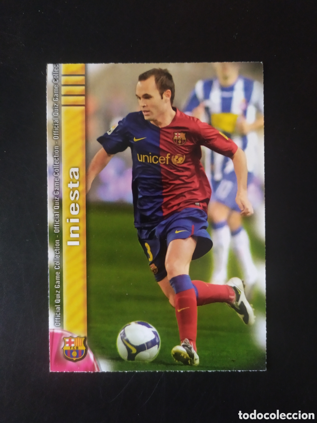 Cromos de F&uacute;tbol: Mundicromo fichas liga 2009 2010 09 10 Iniesta n&deg; 17 Barcelona