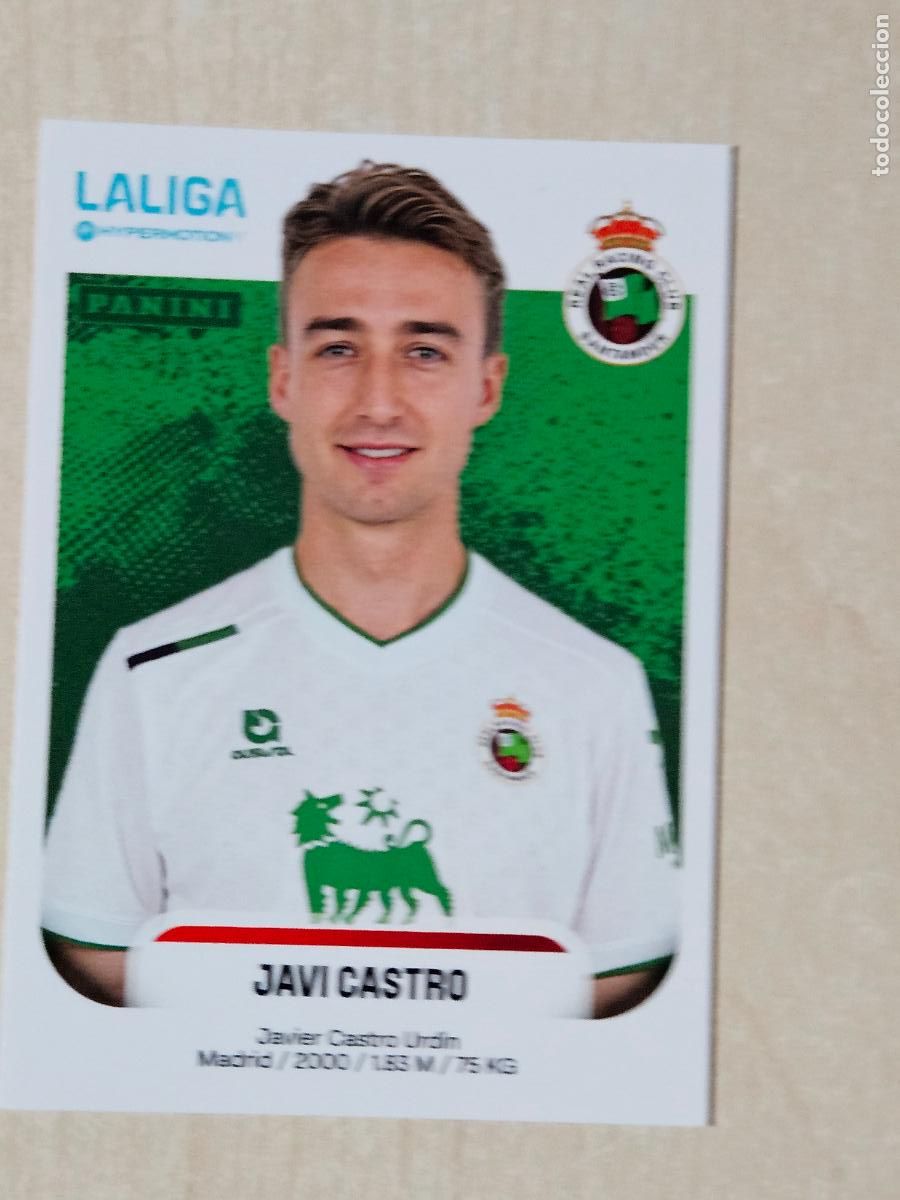 Cromos de F&uacute;tbol: N&ordm; 333 JAVI CASTRO - RACING DE SANTANDER - CROMO - LIGA HYPERMOTION 2025 2026 SEGUNDA DIVISION 25 26