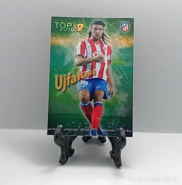 Cromos de F&uacute;tbol: 561 UJFALUSI ATL&Eacute;TICO DE MADRID QUIZ GAME COLLECTION MUNDICROMO 2009 2010 TOP 2010 VERDE JASPEADO
