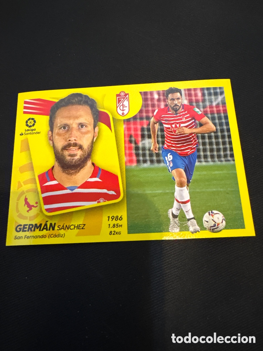 Cromos de Futebol: GERM&Aacute;N GRANADA N&Uacute;MERO 9 LIGA ESTE 2021 2022