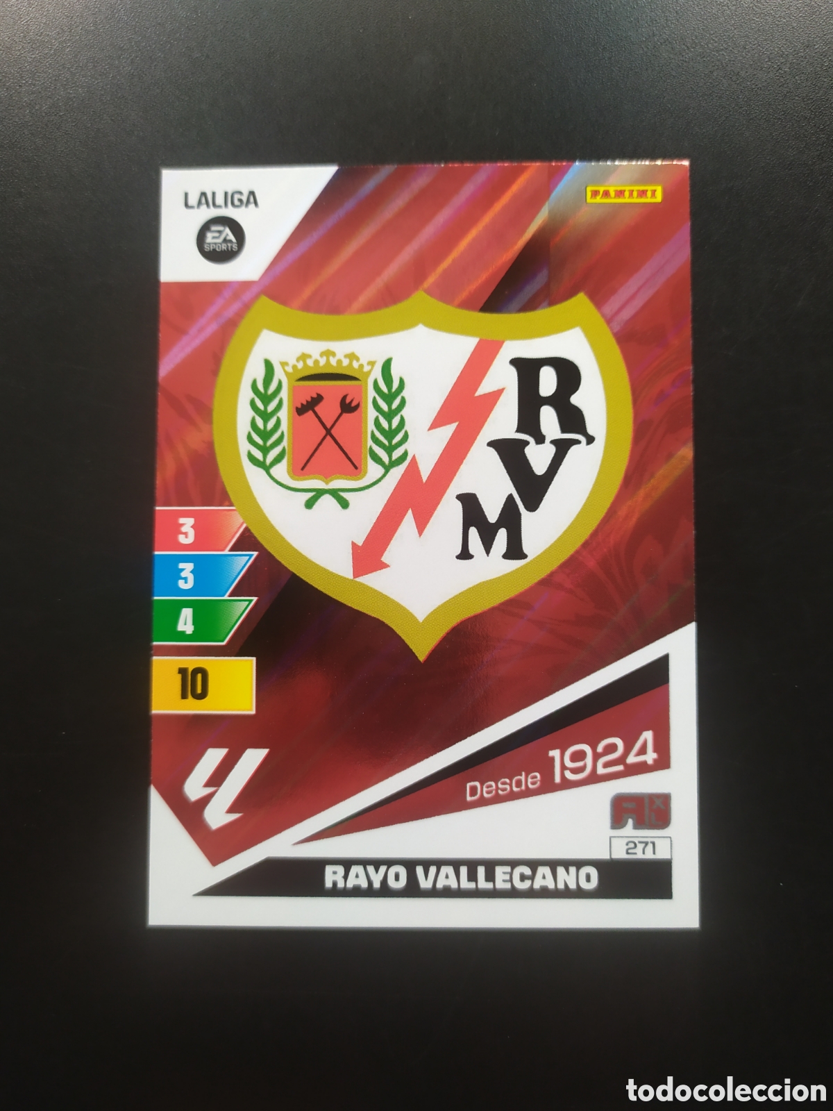Cromos de F&uacute;tbol: Adrenalyn 2023 2024 23 24 panini escudo n&deg; 271 Rayo Vallecano