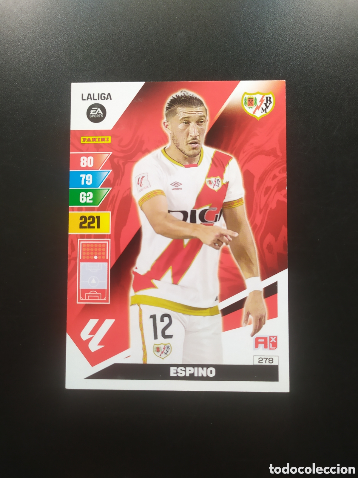 Cromos de F&uacute;tbol: Adrenalyn 2023 2024 23 24 panini Espino n&deg; 278 Rayo Vallecano