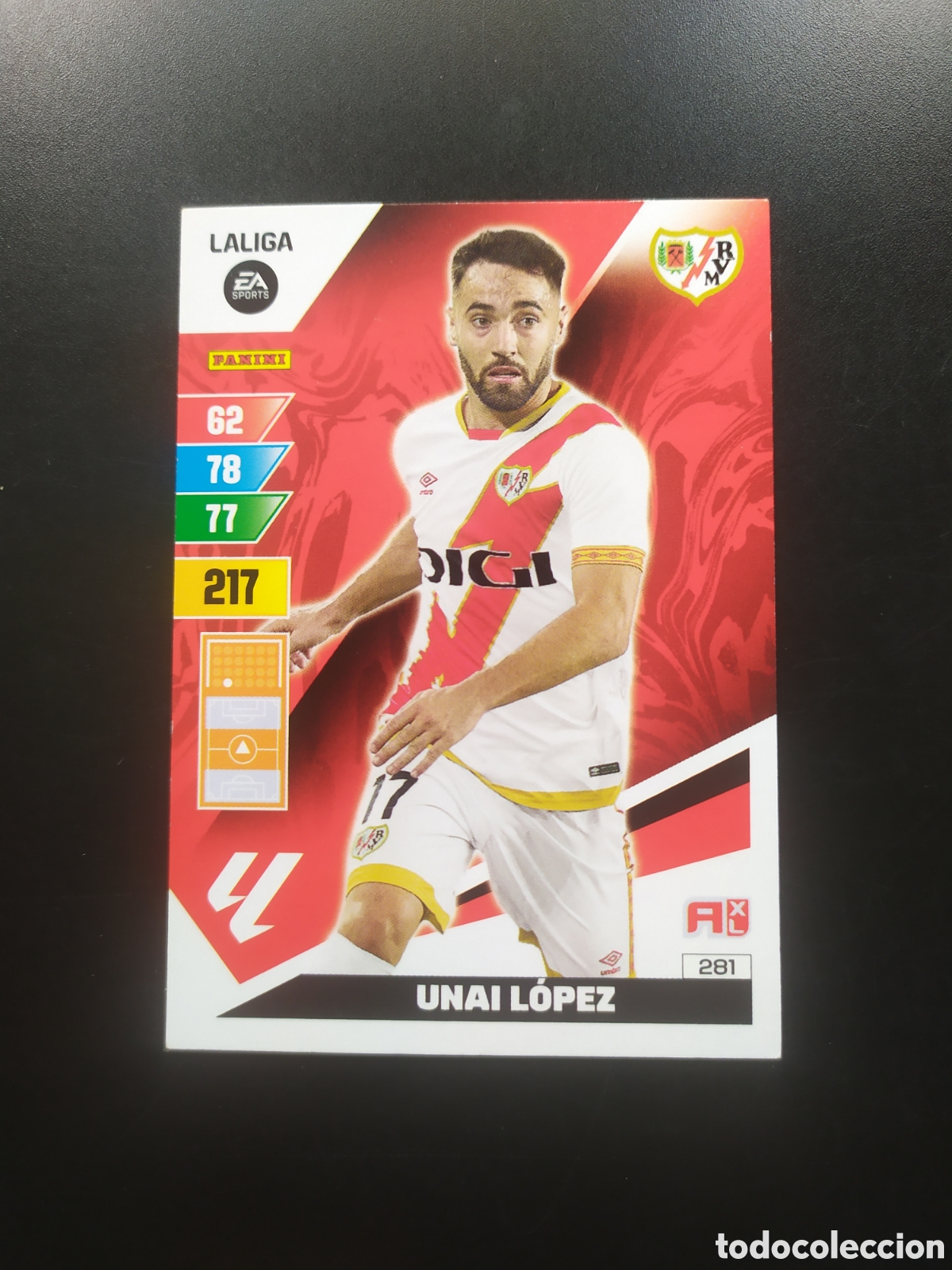 Cromos de F&uacute;tbol: Adrenalyn 2023 2024 23 24 panini Unai L&oacute;pez n&deg; 281 Rayo Vallecano