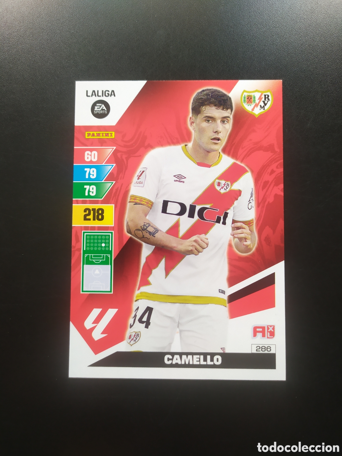Cromos de F&uacute;tbol: Adrenalyn 2023 2024 23 24 panini Camello n&deg; 286 Rayo Vallecano