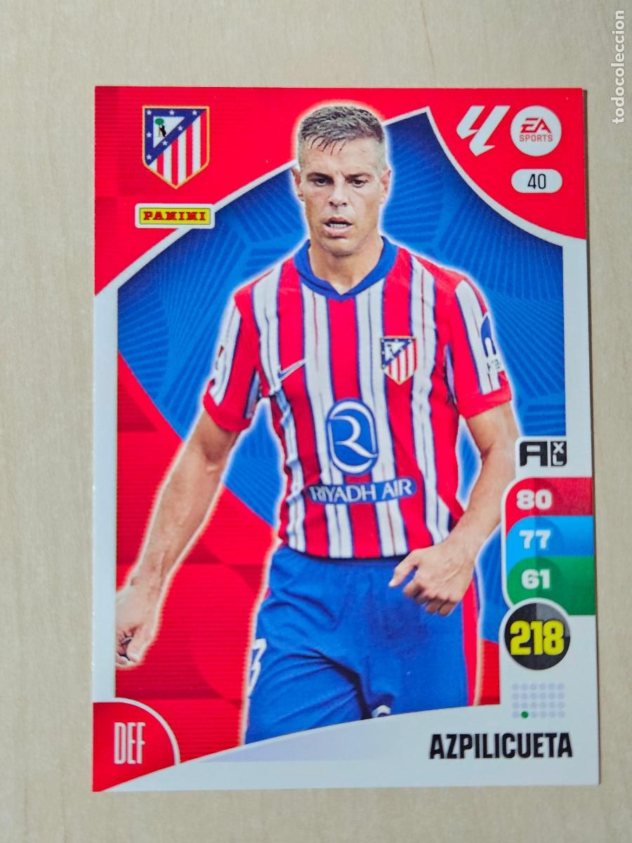 Cromos de F&uacute;tbol: FICHA N&ordm; 40 AZPILICUETA - ADRENALYN 24 25 - PANINI 2024 - 25 - CROMO - ATLETICO DE MADRID