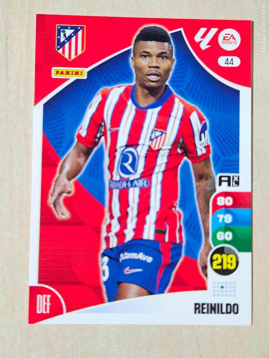 Cromos de F&uacute;tbol: FICHA N&ordm; 44 REINILDO - ADRENALYN 24 25 - PANINI 2024 - 25 - CROMO - ATLETICO DE MADRID