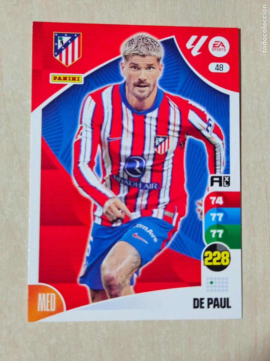 Cromos de F&uacute;tbol: FICHA N&ordm; 48 DE PAUL - ADRENALYN 24 25 - PANINI 2024 - 25 - CROMO - ATLETICO DE MADRID