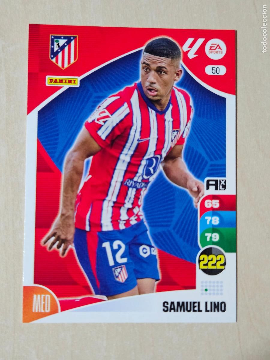 Cromos de F&uacute;tbol: FICHA N&ordm; 50 SAMUEL LINO - ADRENALYN 24 25 - PANINI 2024 - 25 - CROMO - ATLETICO DE MADRID
