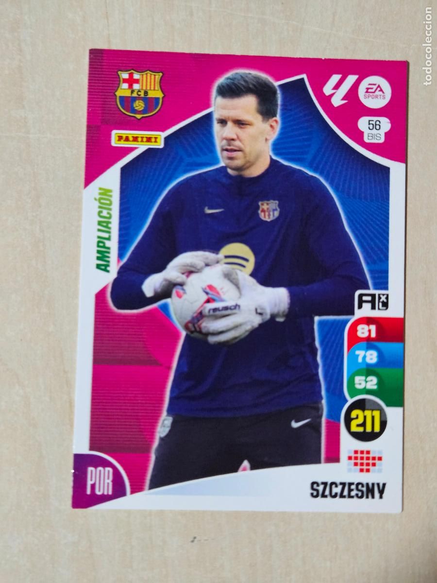 Cromos de F&uacute;tbol: FICHA N&ordm; 56 SZCZESNY - ADRENALYN 24 25 - PANINI 2024 - 25 - CROMO - BARCELONA