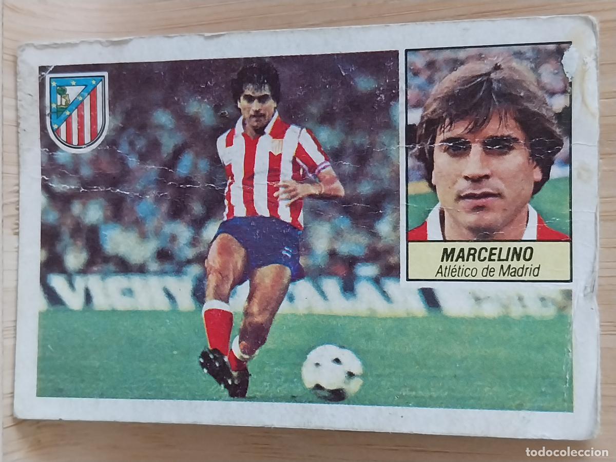 Fu&szlig;ball-Sticker: MARCELINO AT ATLETICO MADRID LIGA 1984 84 85 ED ESTE CROMO RECUPERADO ORIGINAL *