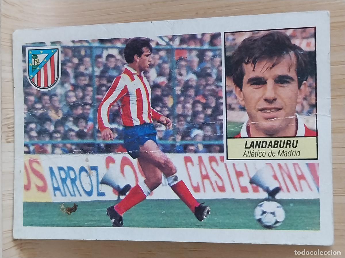 Football Stickers: LANDABURU AT ATLETICO MADRID LIGA 1984 84 85 ED ESTE CROMO RECUPERADO ORIGINAL *