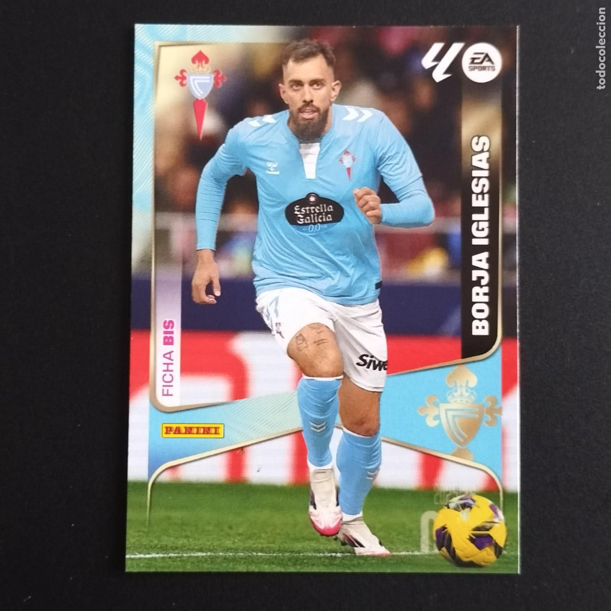 Cromos de F&uacute;tbol: MGK 123 BORJA IGLESIAS FICHA BIS CELTA VIGO CROMOS ALBUM MEGACRACKS LIGA FUTBOL 2025 2026 25 26