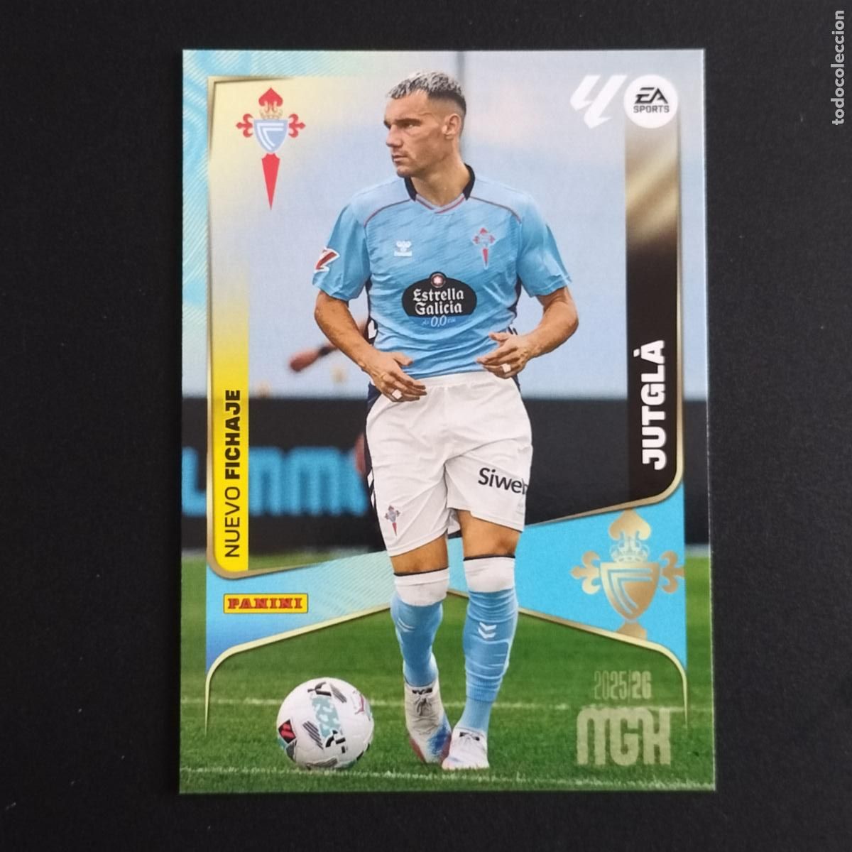 Fu&szlig;ball-Sticker: MGK 443 JUTGLA NUEVO FICHAJE CELTA VIGO CROMOS ALBUM MEGACRACKS LIGA FUTBOL 2025 2026 25 26