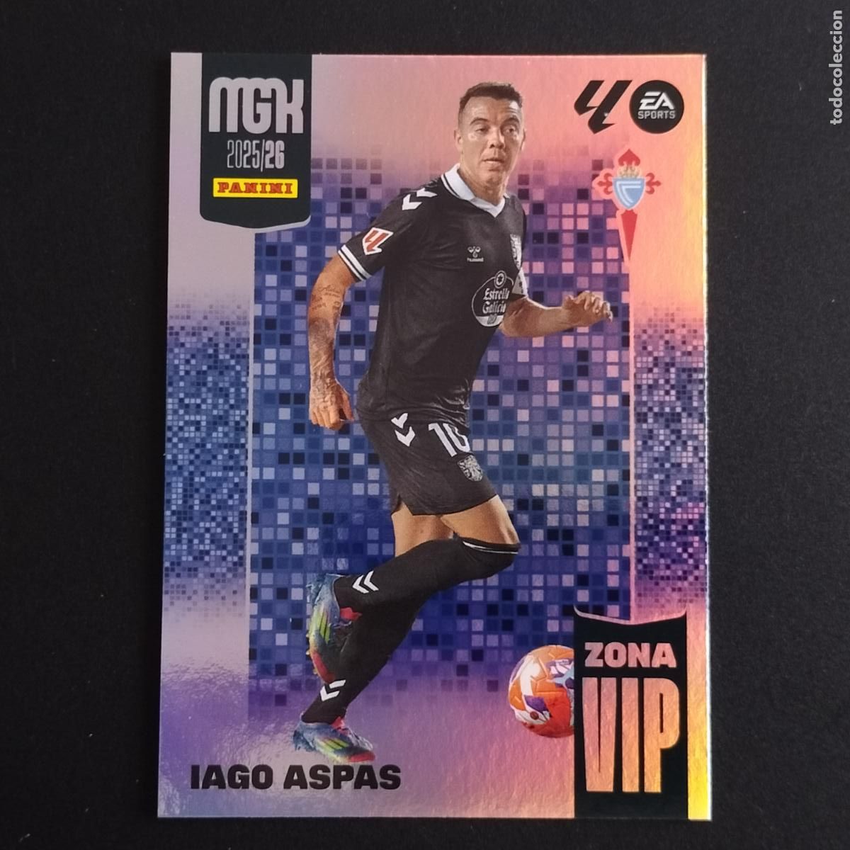 Fu&szlig;ball-Sticker: MGK 395 IAGO ASPAS ZONA VIP CELTA VIGO CROMOS ALBUM MEGACRACKS LIGA FUTBOL 2025 2026 25 26