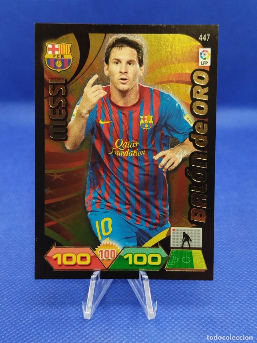 Cromos de F&uacute;tbol: #447 LIONEL MESSI FC BARCELONA 2011 2012 PANINI ADRENALYN XL &rdquo;BALON DE ORO&rdquo;