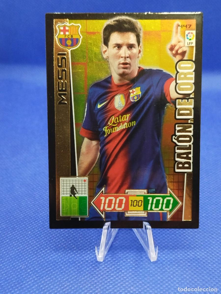 Cromos de F&uacute;tbol: #447 LIONEL MESSI FC BARCELONA 2012 2013 PANINI ADRENALYN XL &rdquo;BALON DE ORO&rdquo;