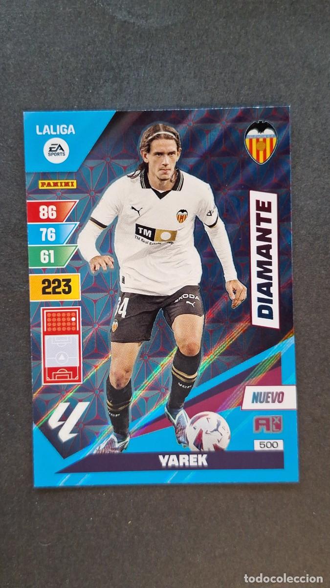 Cromos de F&uacute;tbol: L1 YAREK VALENCIA C. F. 500 NUEVO DIAMANTE ADRENALYN XL LIGA 2023/2024 23 24 PANINI