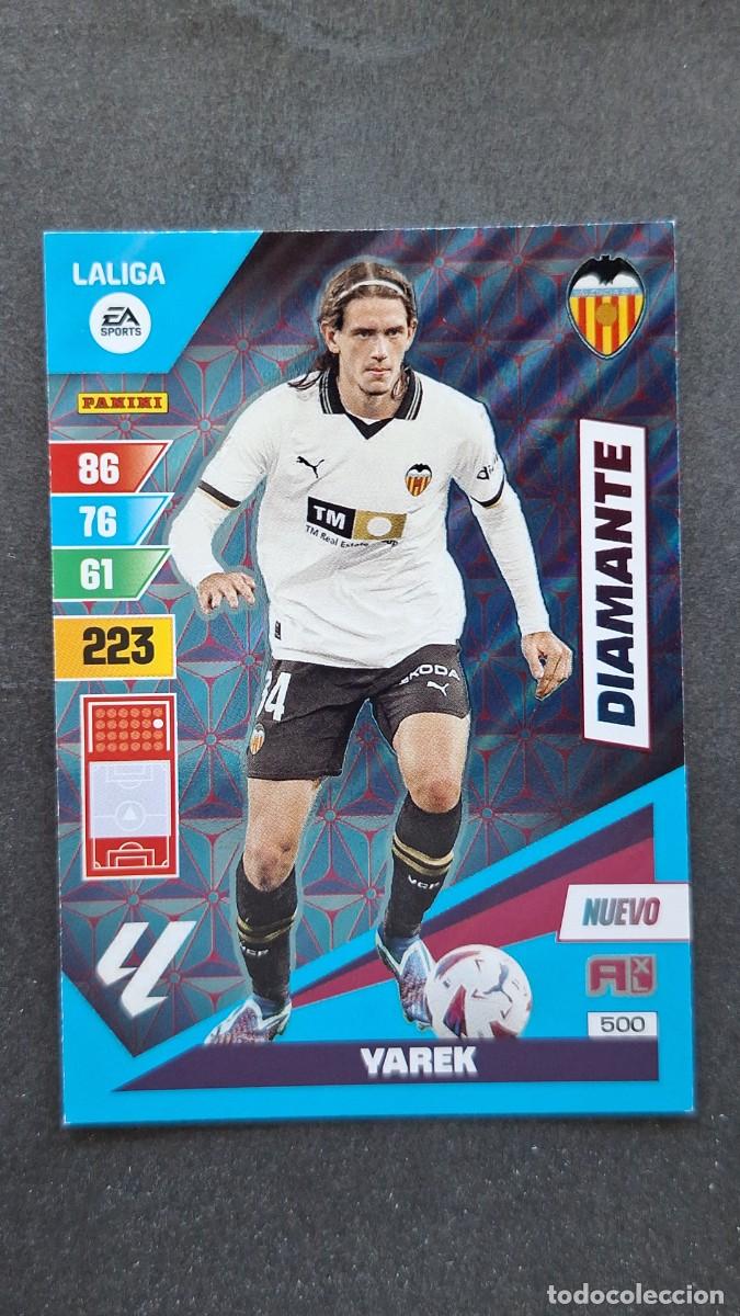 Cromos de F&uacute;tbol: L1 YAREK VALENCIA C. F. 500 NUEVO DIAMANTE ADRENALYN XL LIGA 2023/2024 23 24 PANINI