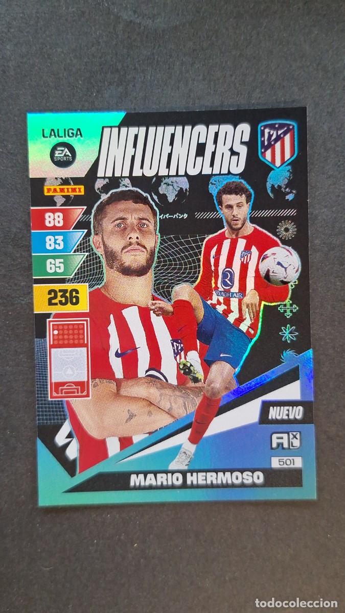 Cromos de F&uacute;tbol: L1 MARIO HERMOSO ATLETICO DE MADRID 501 NUEVO INFLUENCERS ADRENALYN XL LIGA 2023/2024 23 24 PANINI
