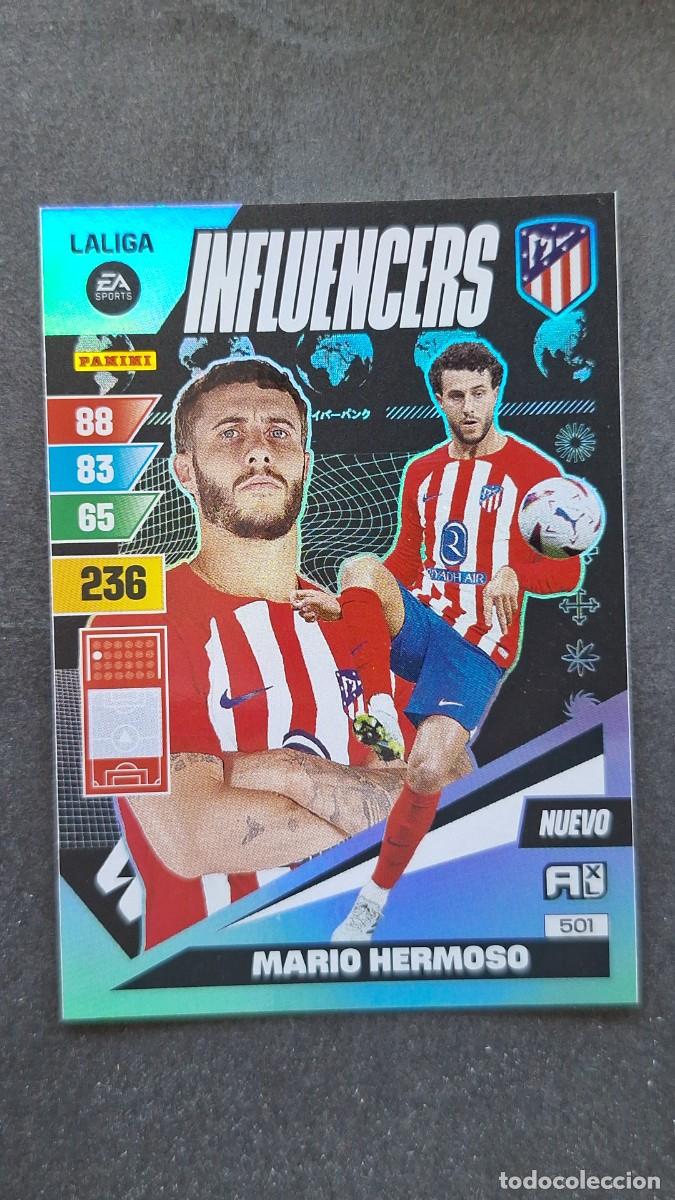 Cromos de F&uacute;tbol: L1 MARIO HERMOSO ATLETICO DE MADRID 501 NUEVO INFLUENCERS ADRENALYN XL LIGA 2023/2024 23 24 PANINI