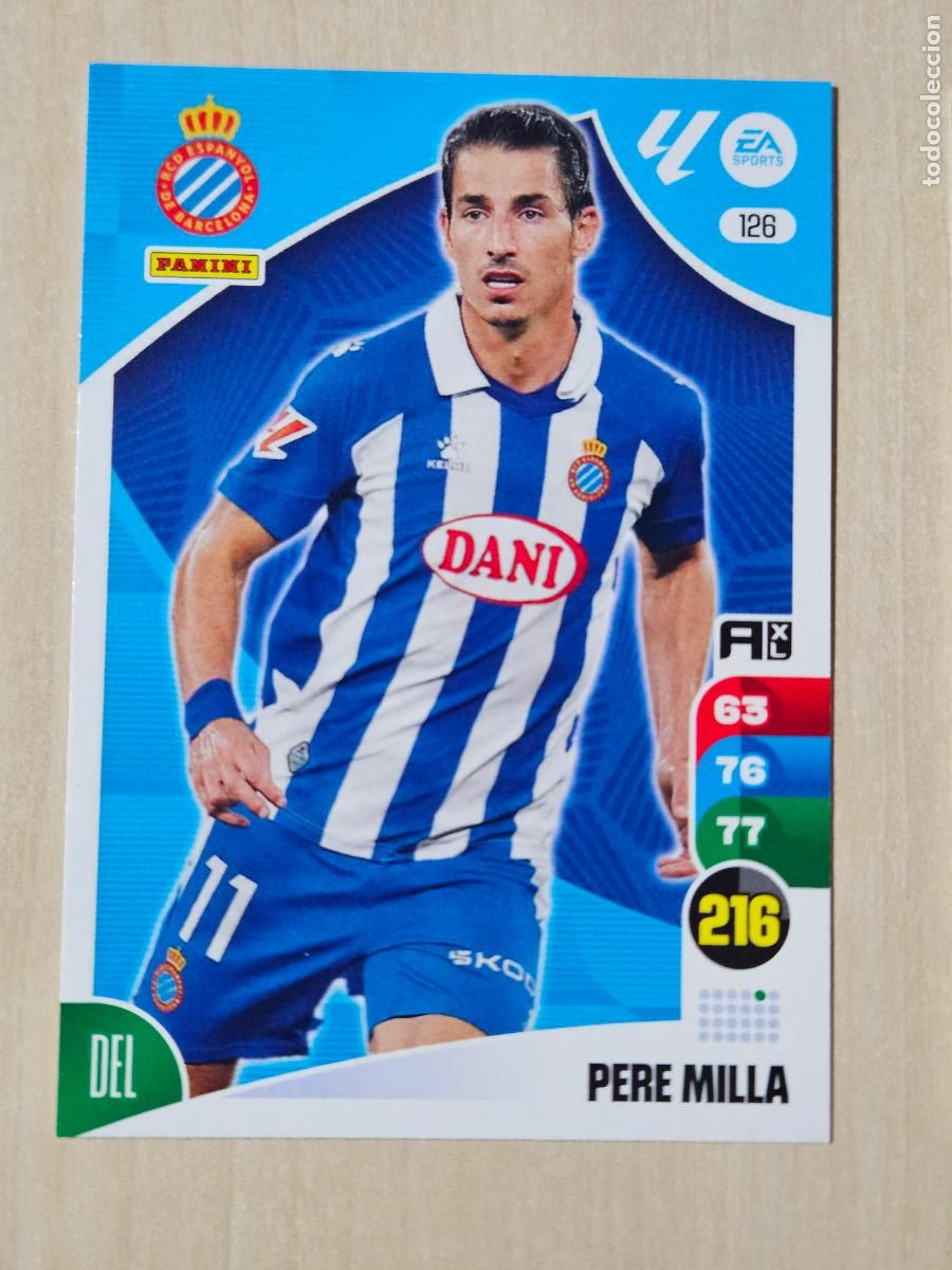 Cromos de F&uacute;tbol: FICHA N&ordm; 126 PERE MILLA - ADRENALYN 24 25 - PANINI 2024 - 25 - CROMO - ESPANYOL