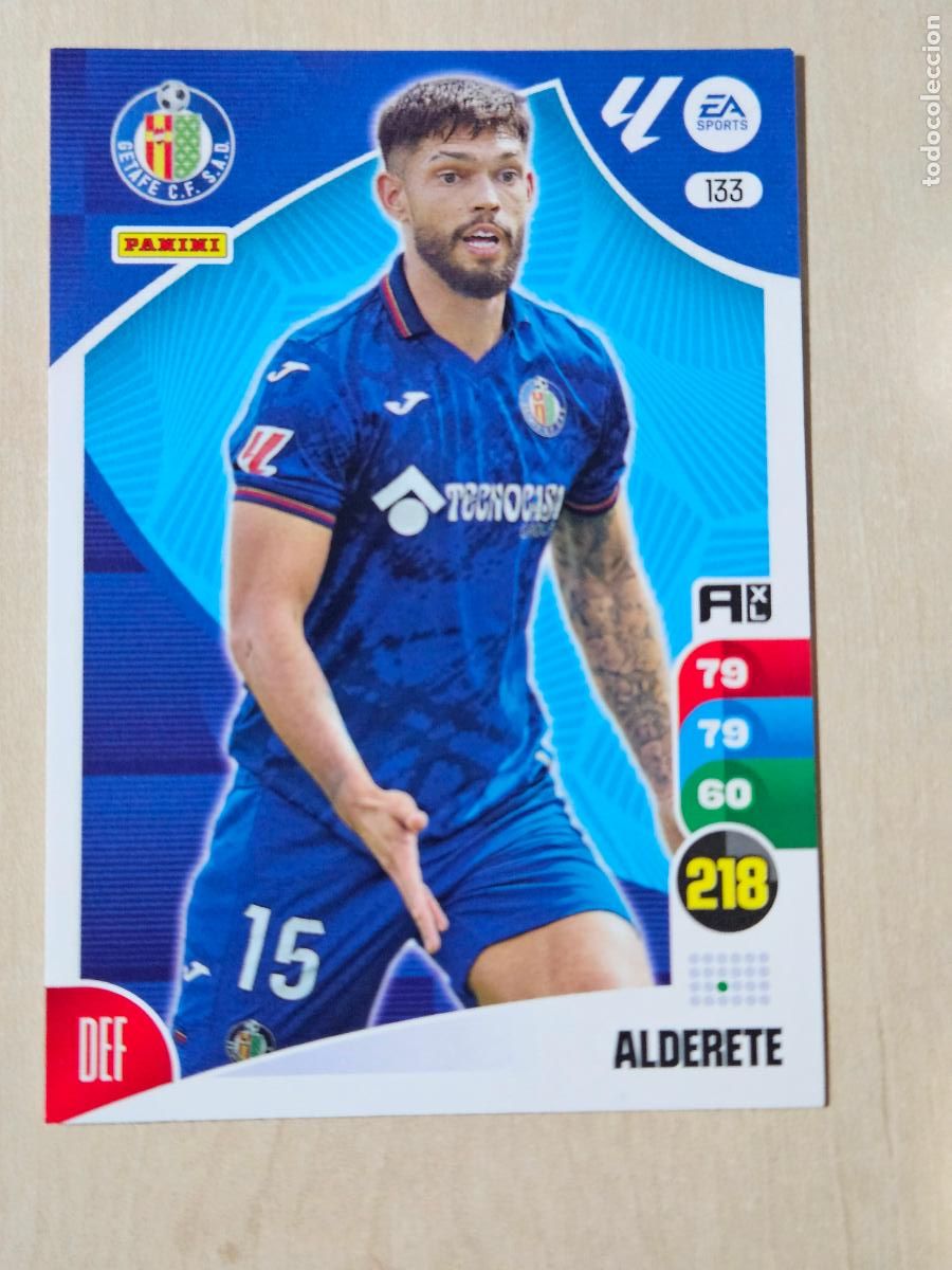 Cromos de F&uacute;tbol: FICHA N&ordm; 133 ALDERETE - ADRENALYN 24 25 - PANINI 2024 - 25 - CROMO - GETAFE