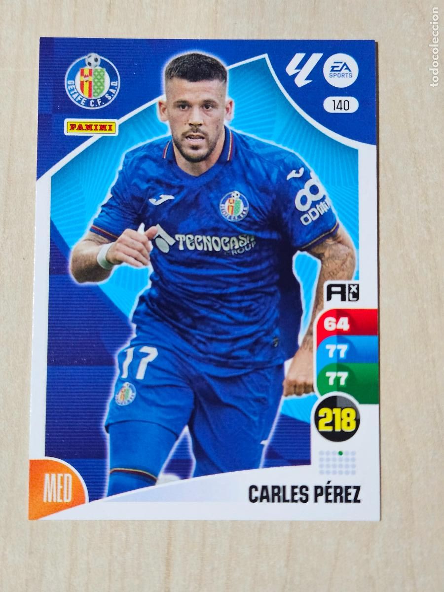 Cromos de F&uacute;tbol: FICHA N&ordm; 140 CARLES PEREZ - ADRENALYN 24 25 - PANINI 2024 - 25 - CROMO - GETAFE