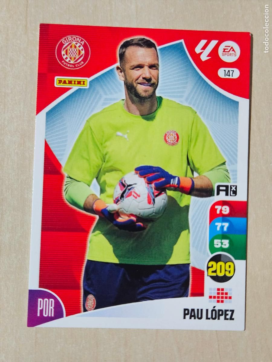 Cromos de F&uacute;tbol: FICHA N&ordm; 147 PAU LOPEZ - ADRENALYN 24 25 - PANINI 2024 - 25 - CROMO - GIRONA
