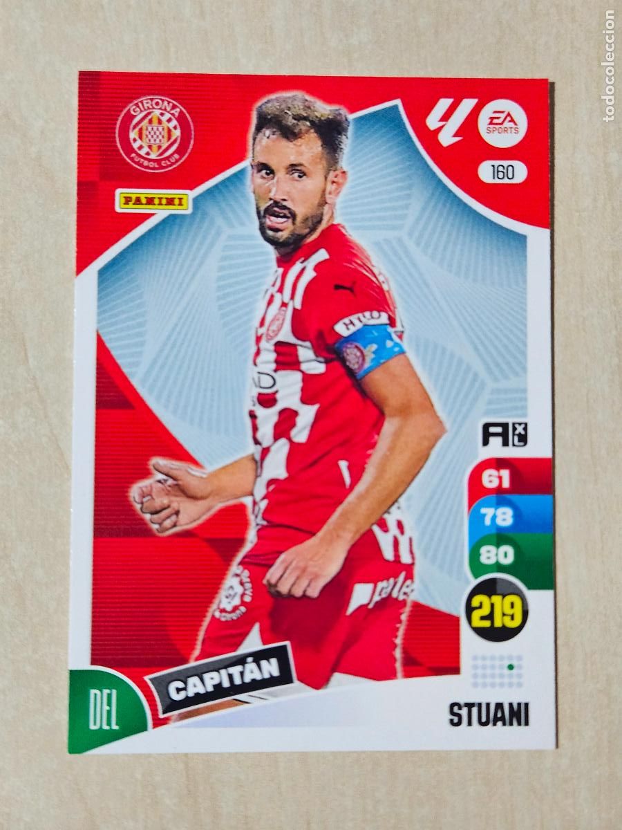 Cromos de F&uacute;tbol: FICHA N&ordm; 160 STUANI - ADRENALYN 24 25 - PANINI 2024 - 25 - CROMO - GIRONA