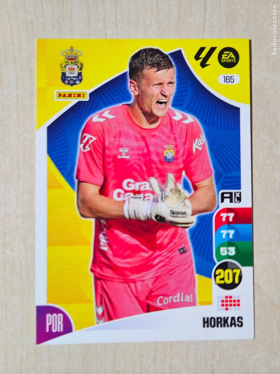 Cromos de F&uacute;tbol: FICHA N&ordm; 165 HORKAS - ADRENALYN 24 25 - PANINI 2024 - 25 - CROMO - LAS PALMAS