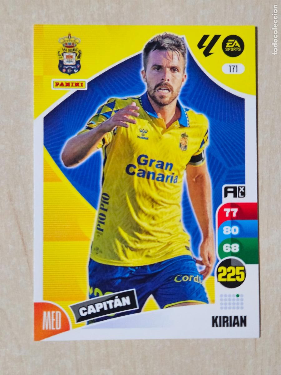 Cromos de F&uacute;tbol: FICHA N&ordm; 171 KIRIAN - ADRENALYN 24 25 - PANINI 2024 - 25 - CROMO - LAS PALMAS