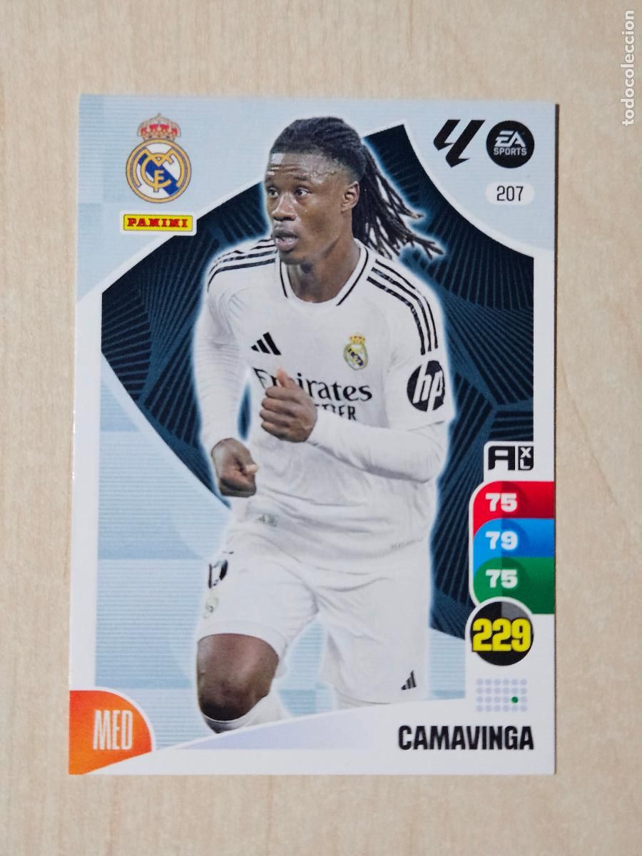 Fu&szlig;ball-Sticker: FICHA N&ordm; 207 CAMAVINGA - ADRENALYN 24 25 - PANINI 2024 - 25 - CROMO - REAL MADRID