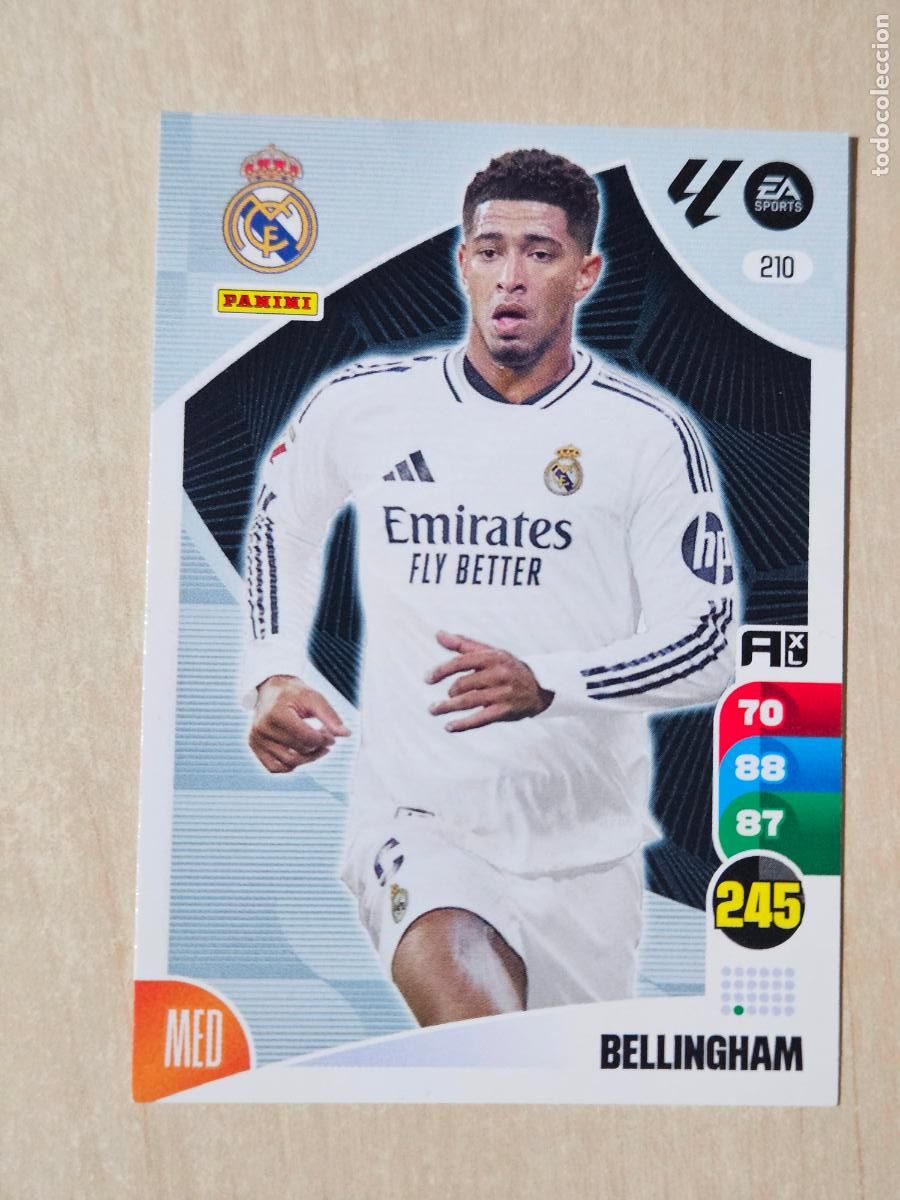 Fu&szlig;ball-Sticker: FICHA N&ordm; 210 BELLINGHAM - ADRENALYN 24 25 - PANINI 2024 - 25 - CROMO - REAL MADRID