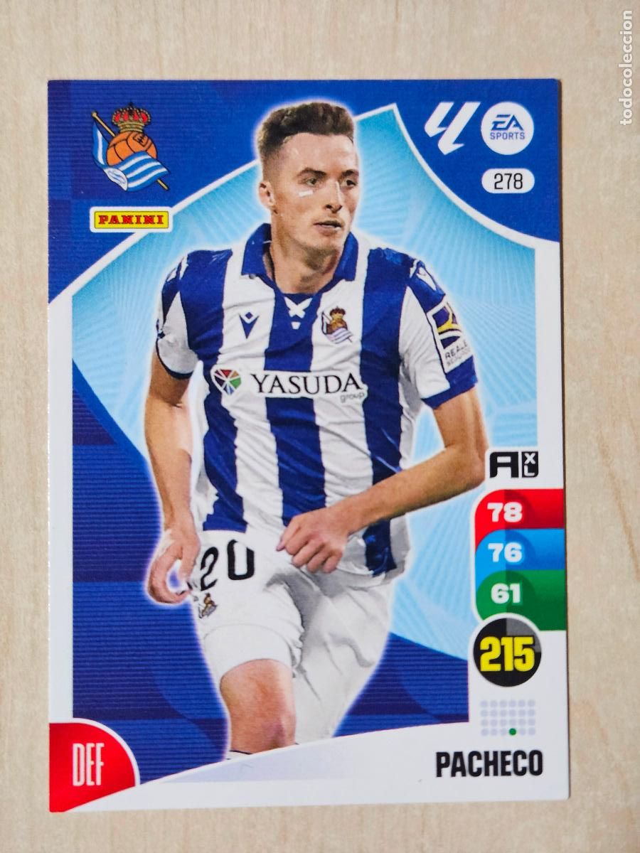 Fu&szlig;ball-Sticker: FICHA N&ordm; 278 PACHECO - ADRENALYN 24 25 - PANINI 2024 - 25 - CROMO - REAL SOCIEDAD