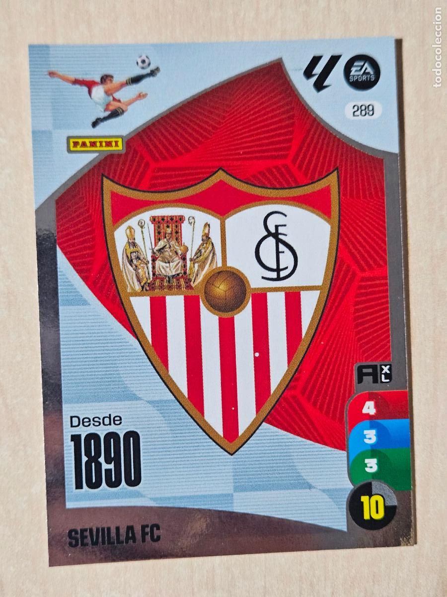 Figurine di Calcio: FICHA N&ordm; 289 ESCUDO - ADRENALYN 24 25 - PANINI 2024 - 25 - CROMO - SEVILLA