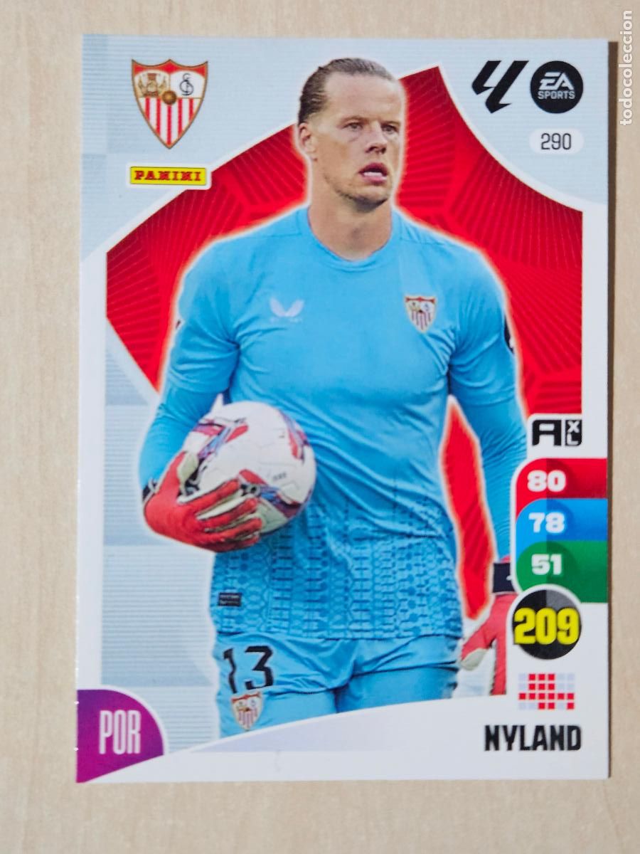 Figurine di Calcio: FICHA N&ordm; 290 NYLAND - ADRENALYN 24 25 - PANINI 2024 - 25 - CROMO - SEVILLA