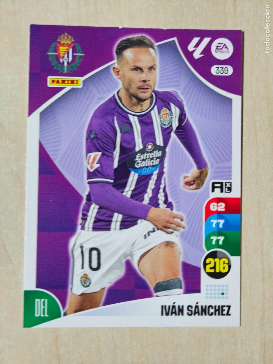 Football Stickers: FICHA 339 IVAN SANCHEZ - ADRENALYN 24 25 - PANINI 2024 - 25 - CROMO - REAL VALLADOLID