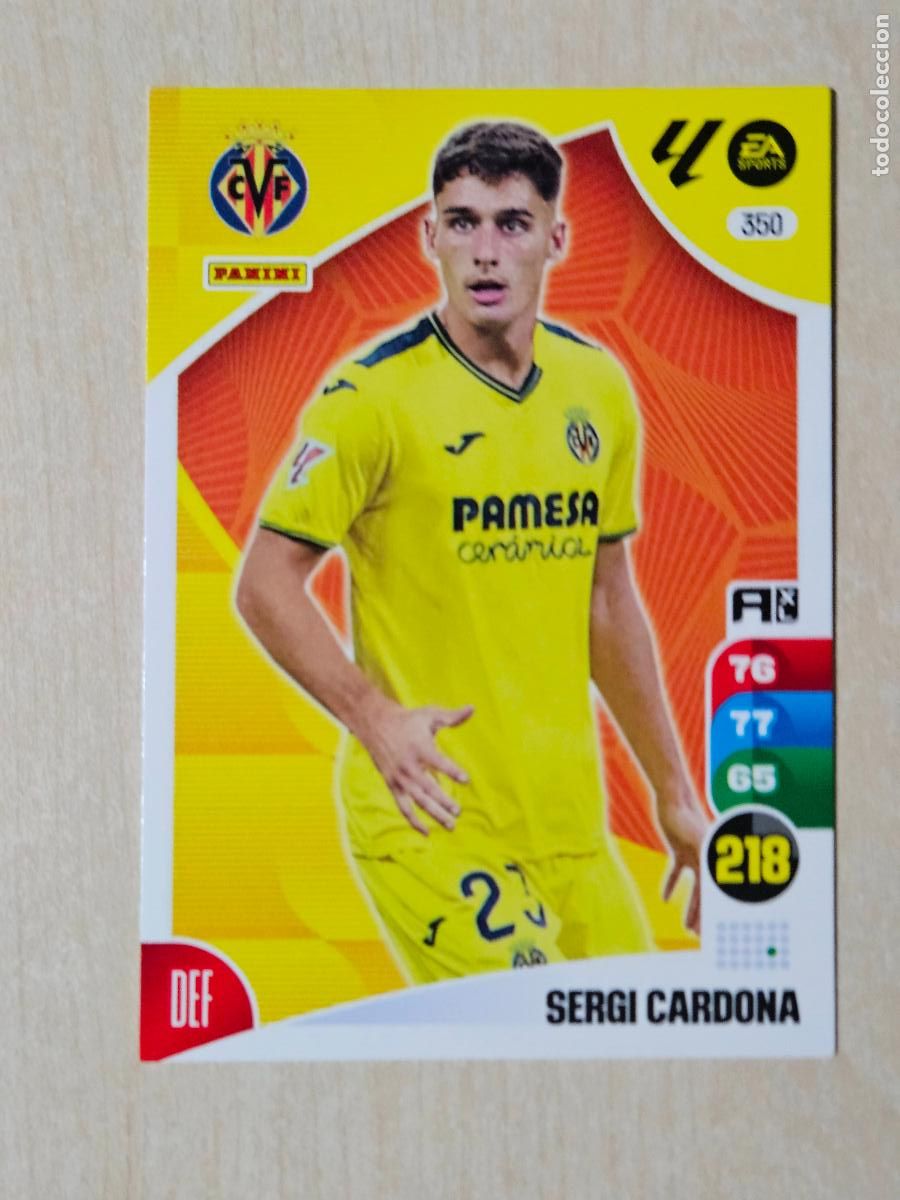 Football Stickers: FICHA 350 SERGI CARDONA - ADRENALYN 24 25 - PANINI 2024 - 25 - CROMO - VILLARREAL