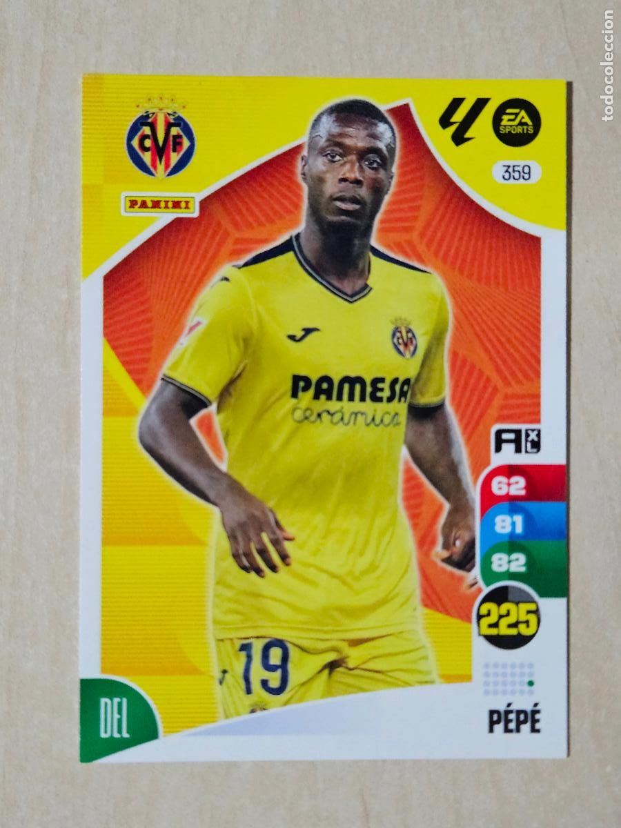 Cromos de F&uacute;tbol: FICHA 359 PEPE - ADRENALYN 24 25 - PANINI 2024 - 25 - CROMO - VILLARREAL