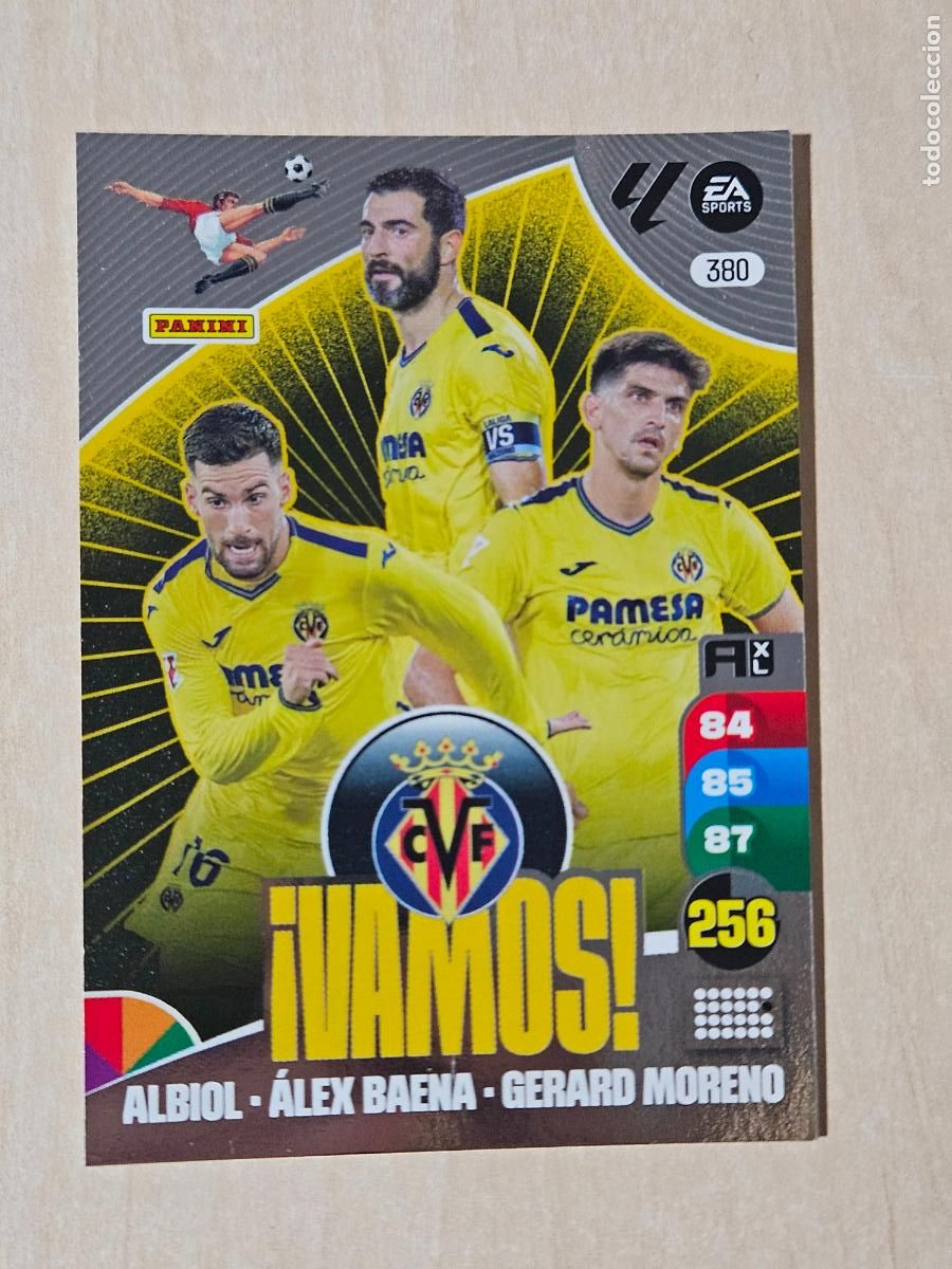 Cromos de F&uacute;tbol: FICHA N&ordm; 380 VILLARREAL - ADRENALYN 24 25 - PANINI 2024 - 25 - CROMO - VAMOS
