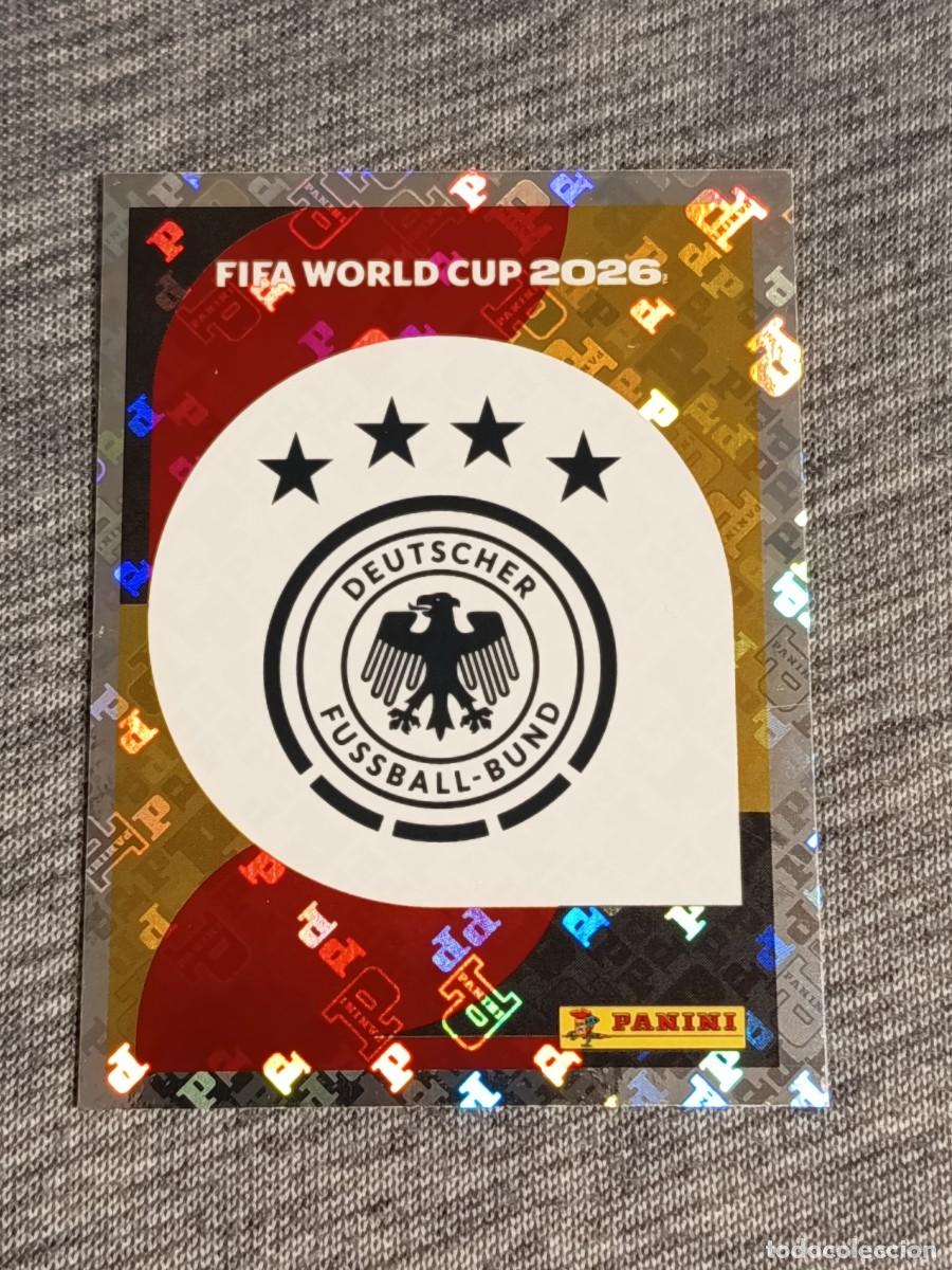Cromos de F&uacute;tbol: ESCUDO ALEMANIA GER 1 STICKER MUNDIAL 2026 PANINI FIFA WORLD CUP NUEVO