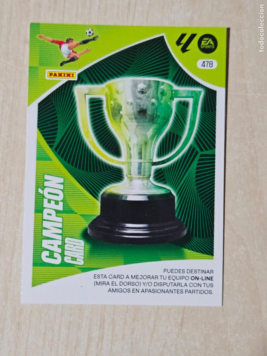 Cromos de F&uacute;tbol: FICHA N&ordm; 478 CAMPEON CARD - ADRENALYN 24 25 - PANINI 2024 - 25 - CROMO -