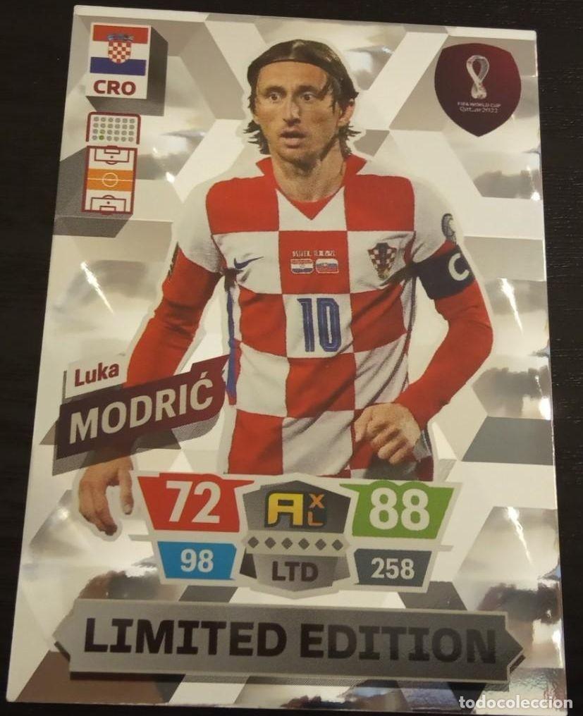 Cromos de F&uacute;tbol: Carta edici&oacute;n limitada Luka Modrić Croatia Panini Adrenalyn XL FIFA World Cup 2022