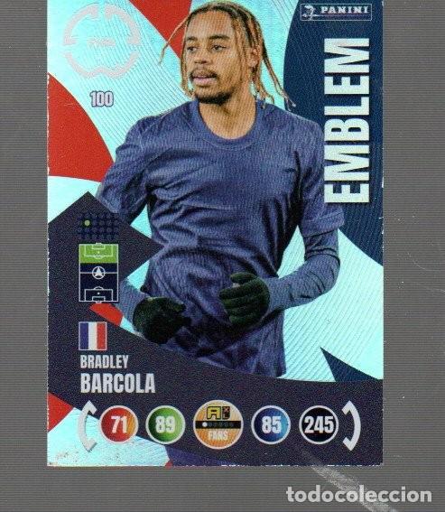 Cromos de F&uacute;tbol: CROMO DE XL ADRENALYN Y PANINI DE FIFA N&ordm; 100 BRADLEY BARCOLA