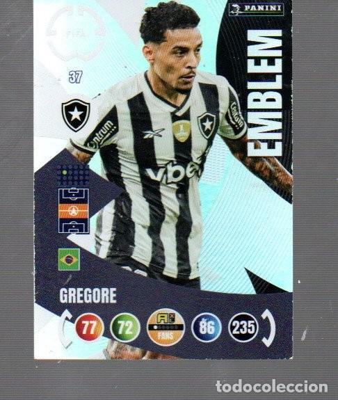 Cromos de F&uacute;tbol: CROMO DE XL ADRENALYN Y PANINI DE FIFA N&ordm; 37 GREGORE