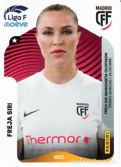Cromos de F&uacute;tbol: CROMO PANINI LIGA FEMENINA F 2025-26 (25 - 26) - N&ordm; 252 - FREJA SIRI - MADRID CFF