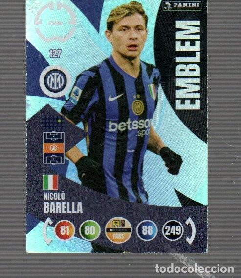 Cromos de F&uacute;tbol: CROMO DE XL ADRENALYN Y PANINI DE FIFA N&ordm; 127 NICOLO BARELLA